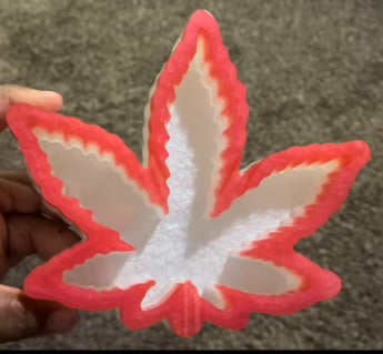 Red Berry Leaf Ashtray