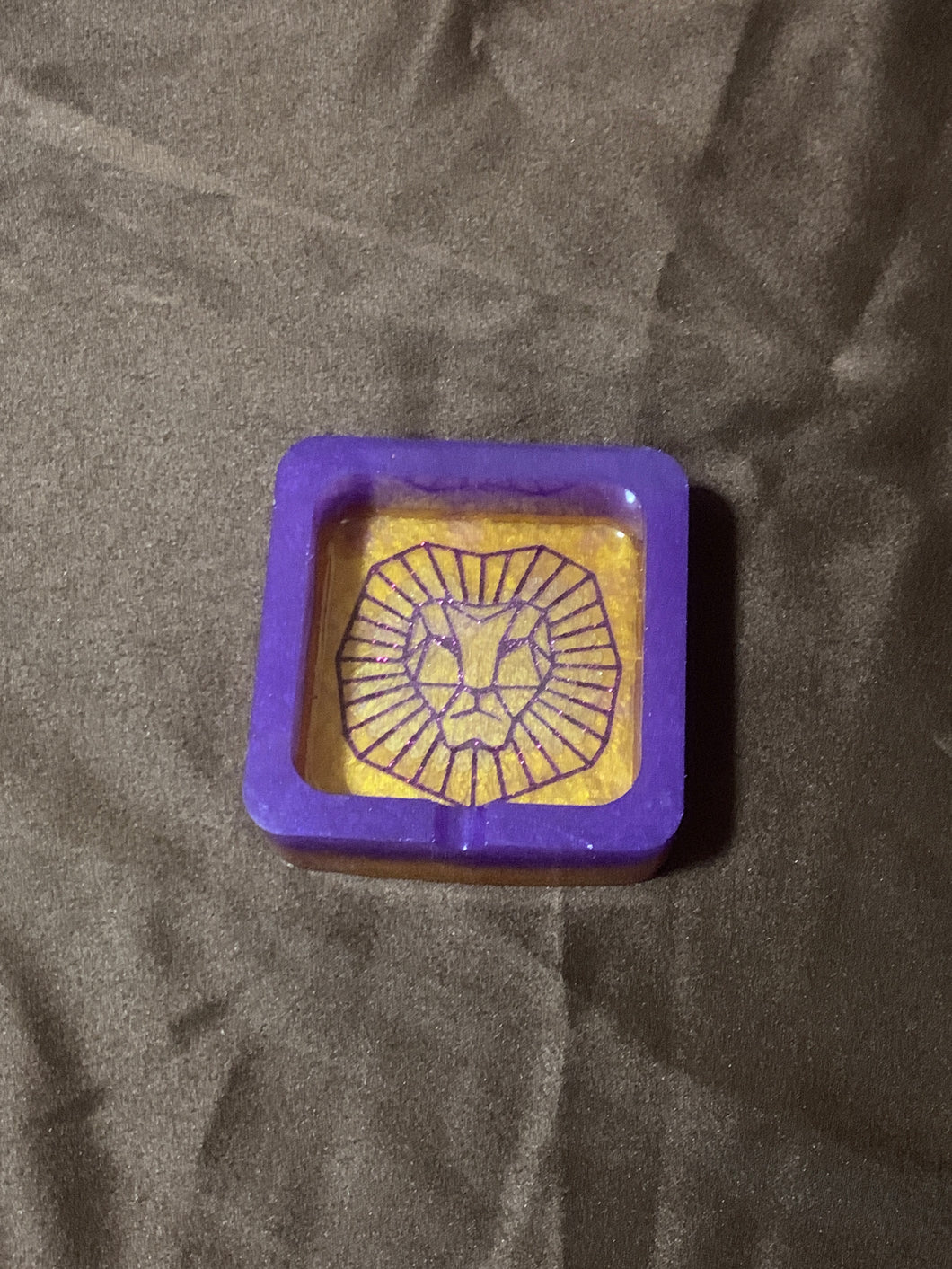 Lion In Me Ashtray Purple